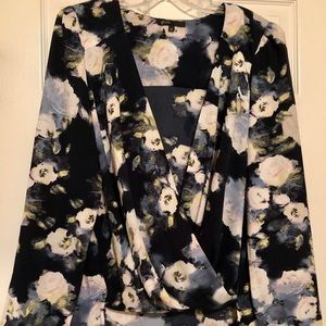 Faux wrap top by Gibson